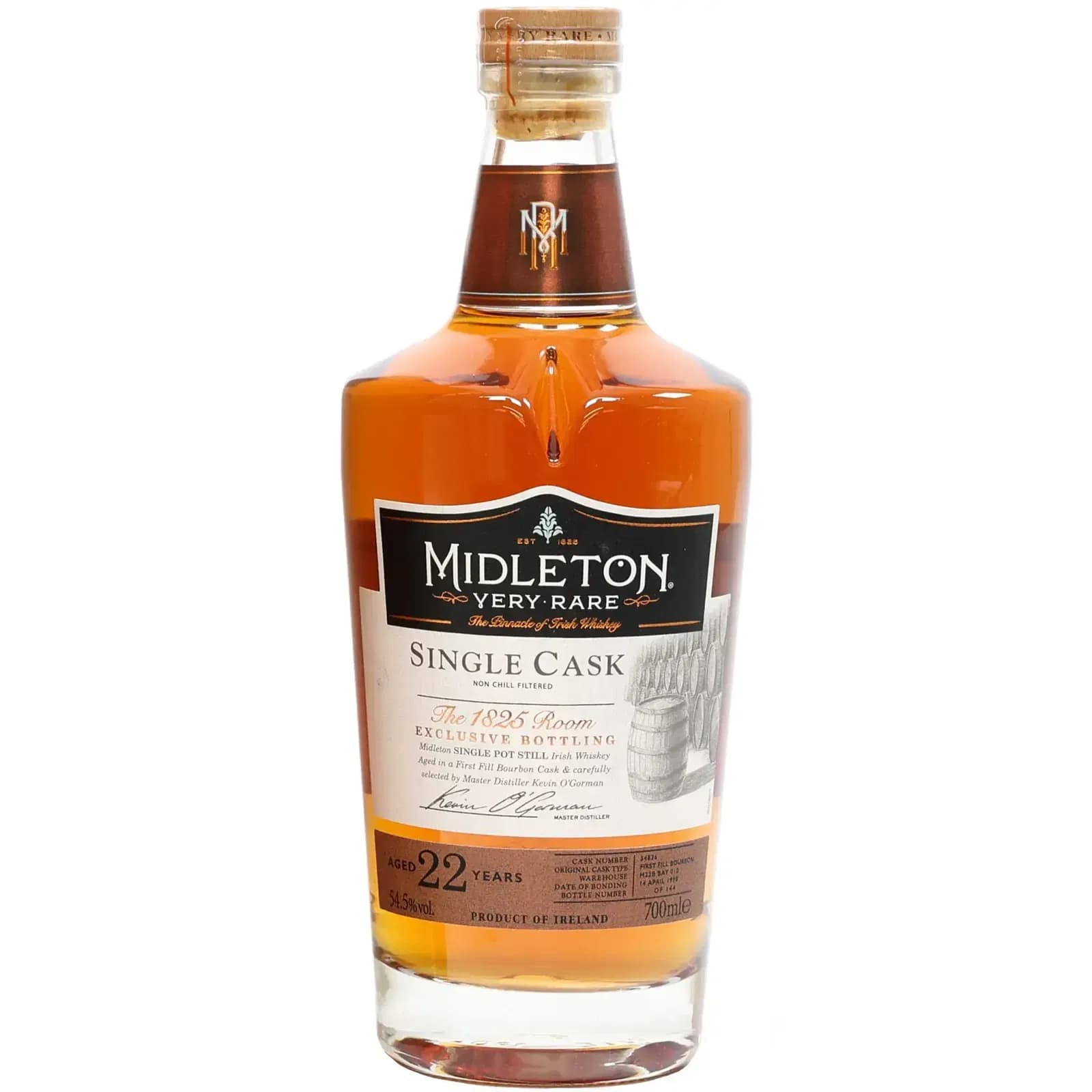 Midleton 1998 Very Rare Single Cask The 1825 Room Exclusive Bottling Cask Nr.34836 22 Years Old