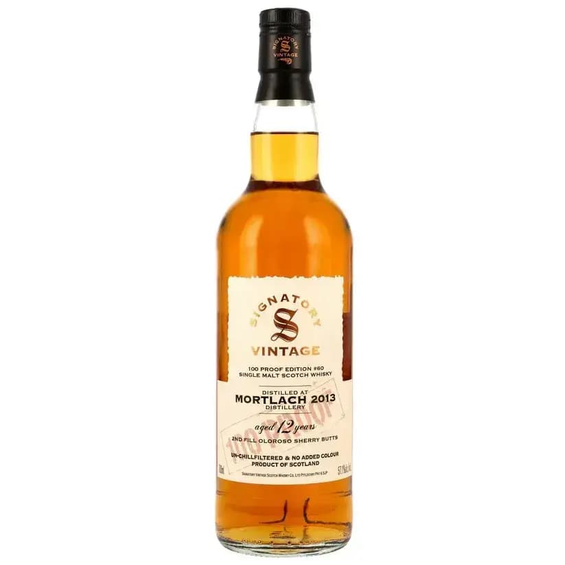 Mortlach 12 Years Old 2013 100 Proof Edition 60 Signatory Vintage
