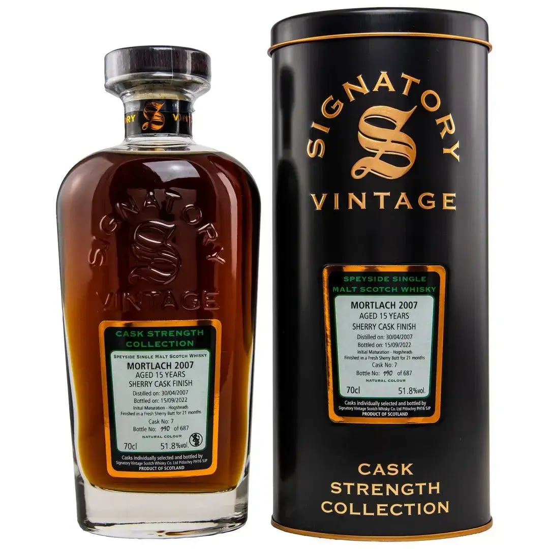 Mortlach 17 Years Old 2007 Cask Strength Collection Symington’s Choice Signatory Vintage 203