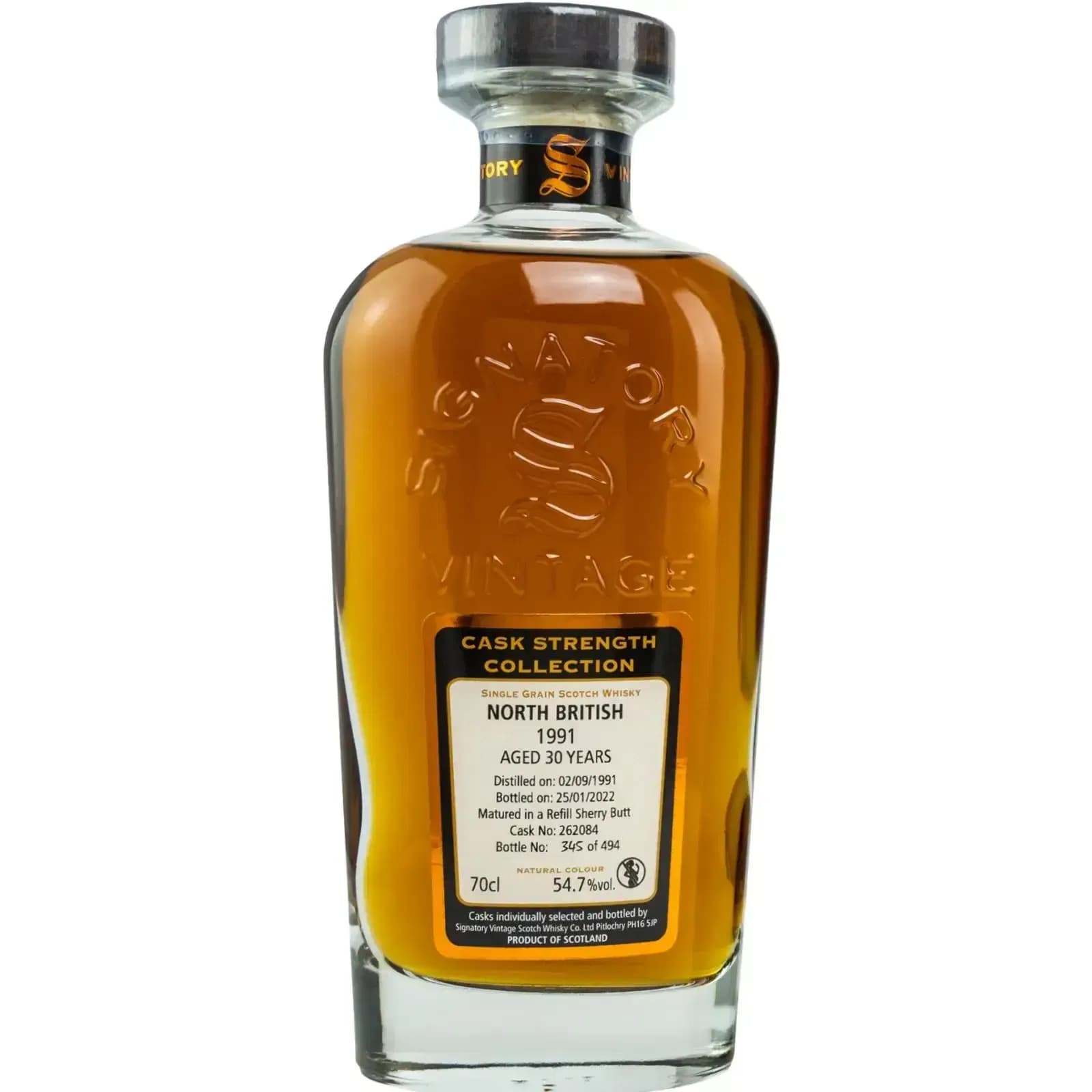 North British 30 Years Old 1991 Cask Strength Collection Signatory Vintage 262084