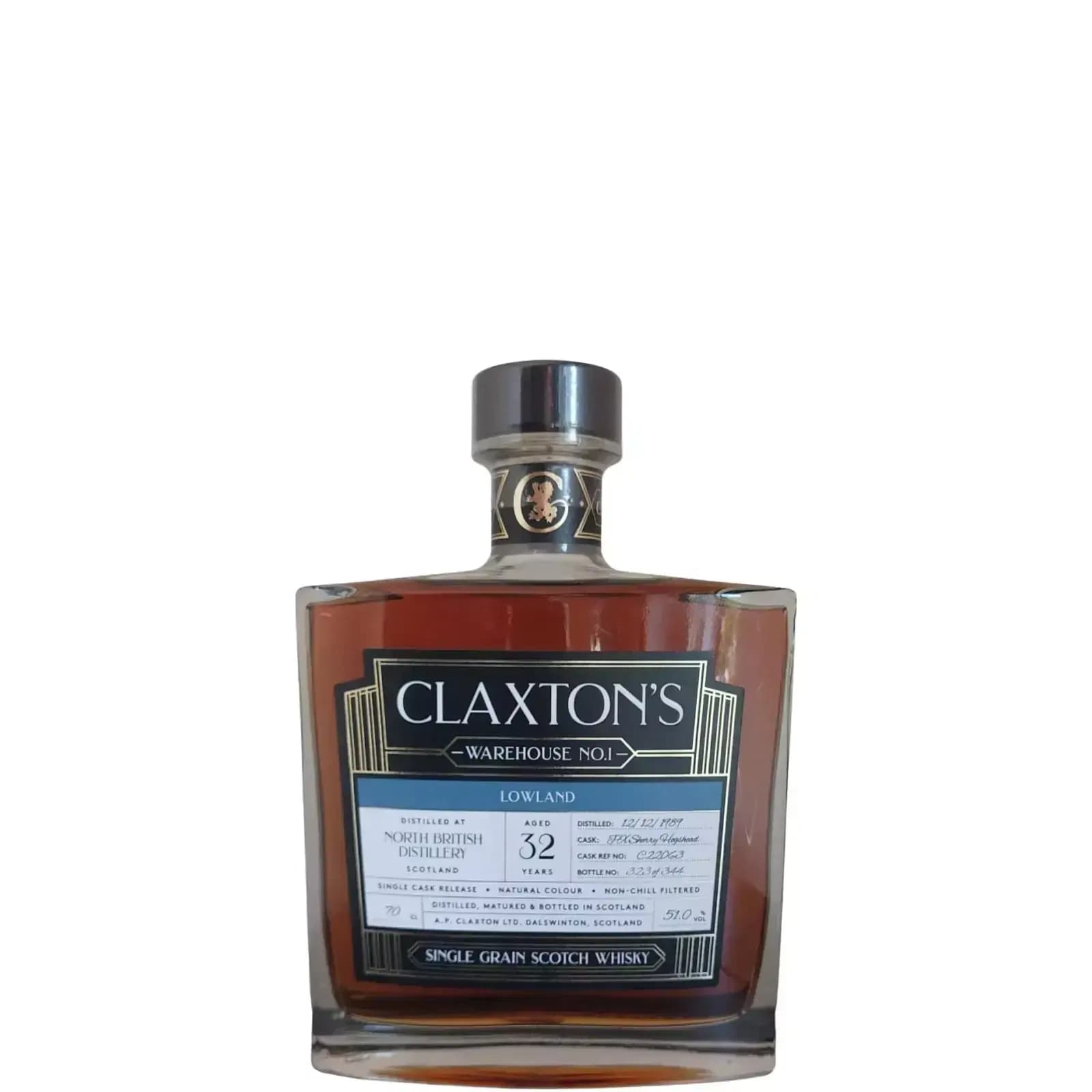 North British 32 Years Old 1989 Warehouse No. 1 Claxton's