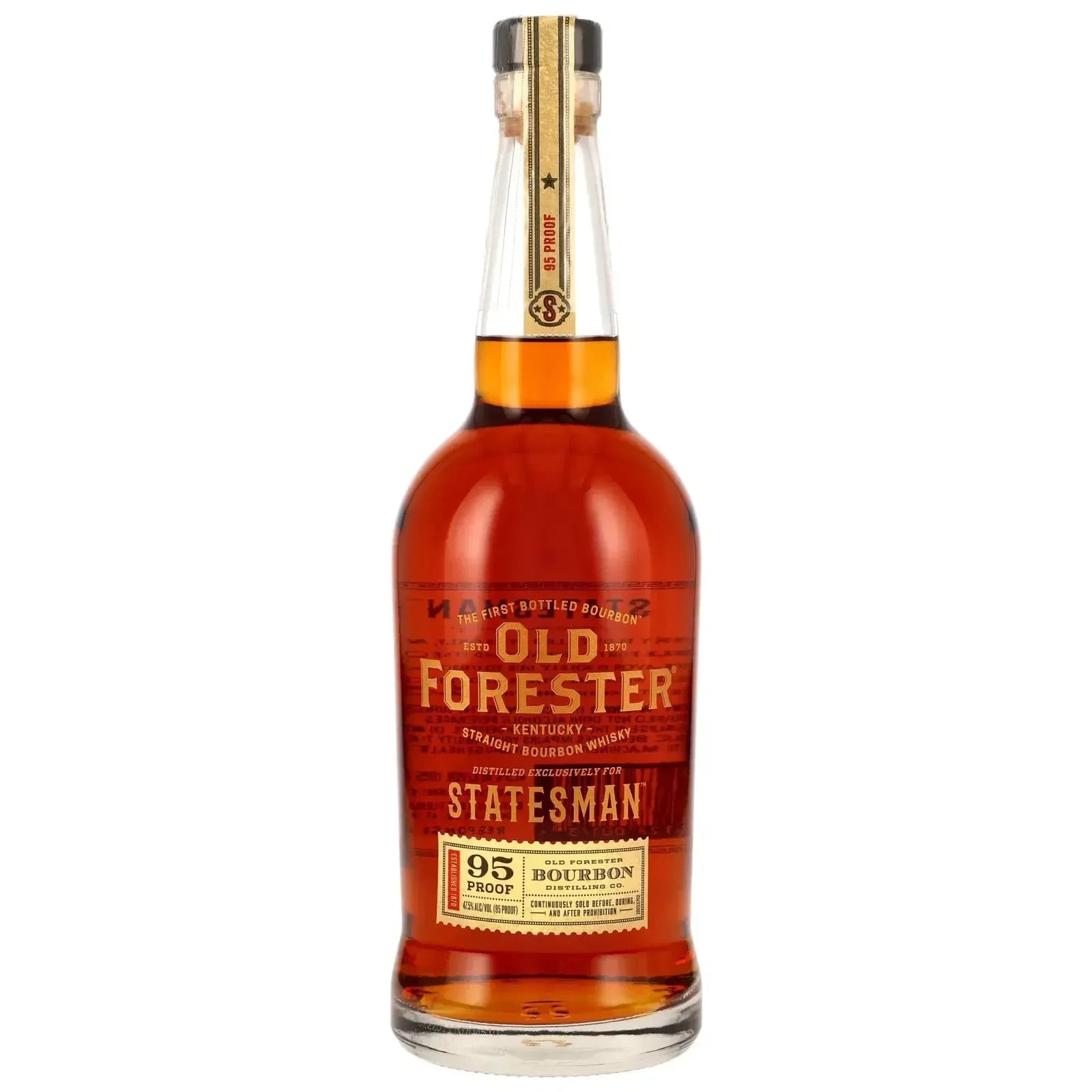 Old Forester Statesman Kentucky Straight Bourbon Whisky Brown-Forman Distilleryl