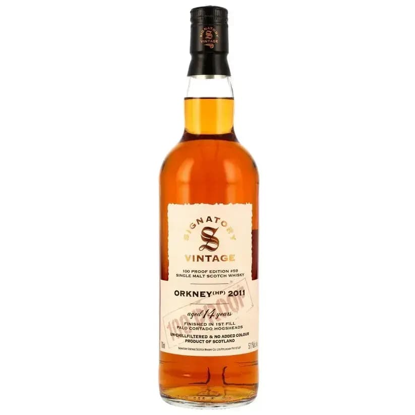 Orkney 14 Years Old 2011 100 Proof Edition 59 Signatory Vintage