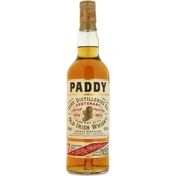 Paddy Centenary 1913 2013 Limited Edition 7 Years Old