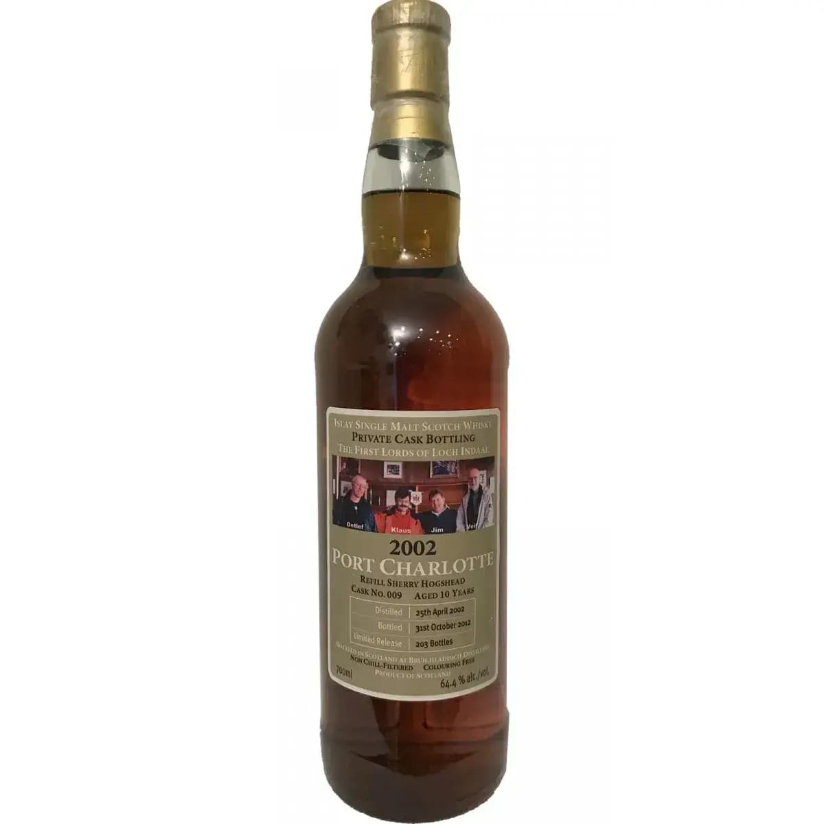 Port Charlotte 10 Years Old 2002 The First Lords Of Loch Indaal Cask Nr.009