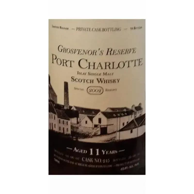 Port Charlotte 11 Years Old 2002 Grosvenor'S Reserve Cask Nr.245