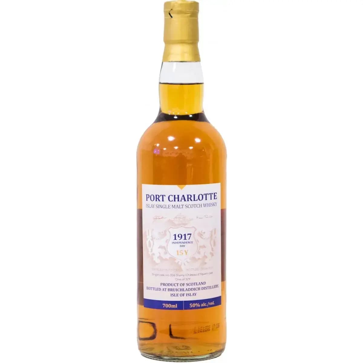 Port Charlotte 15 Years Old 2001 1917 Independence Day Cask Nr.836