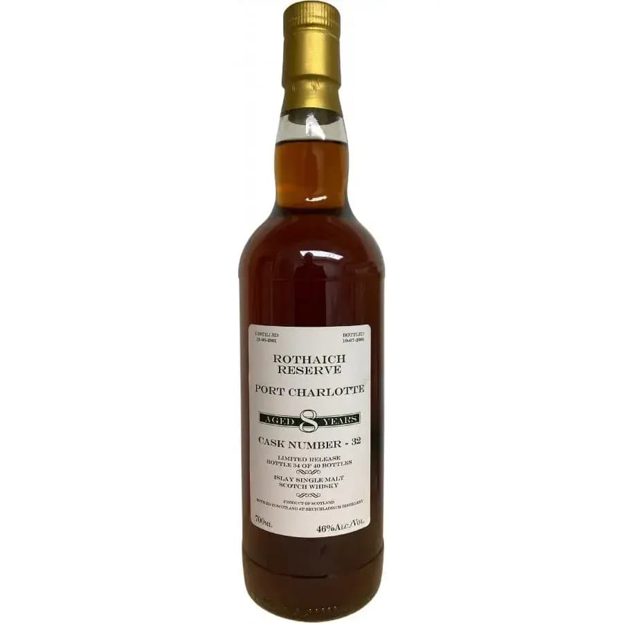 Port Charlotte 8 Years Old 2001 Rothaich Reserve Cask Nr.32