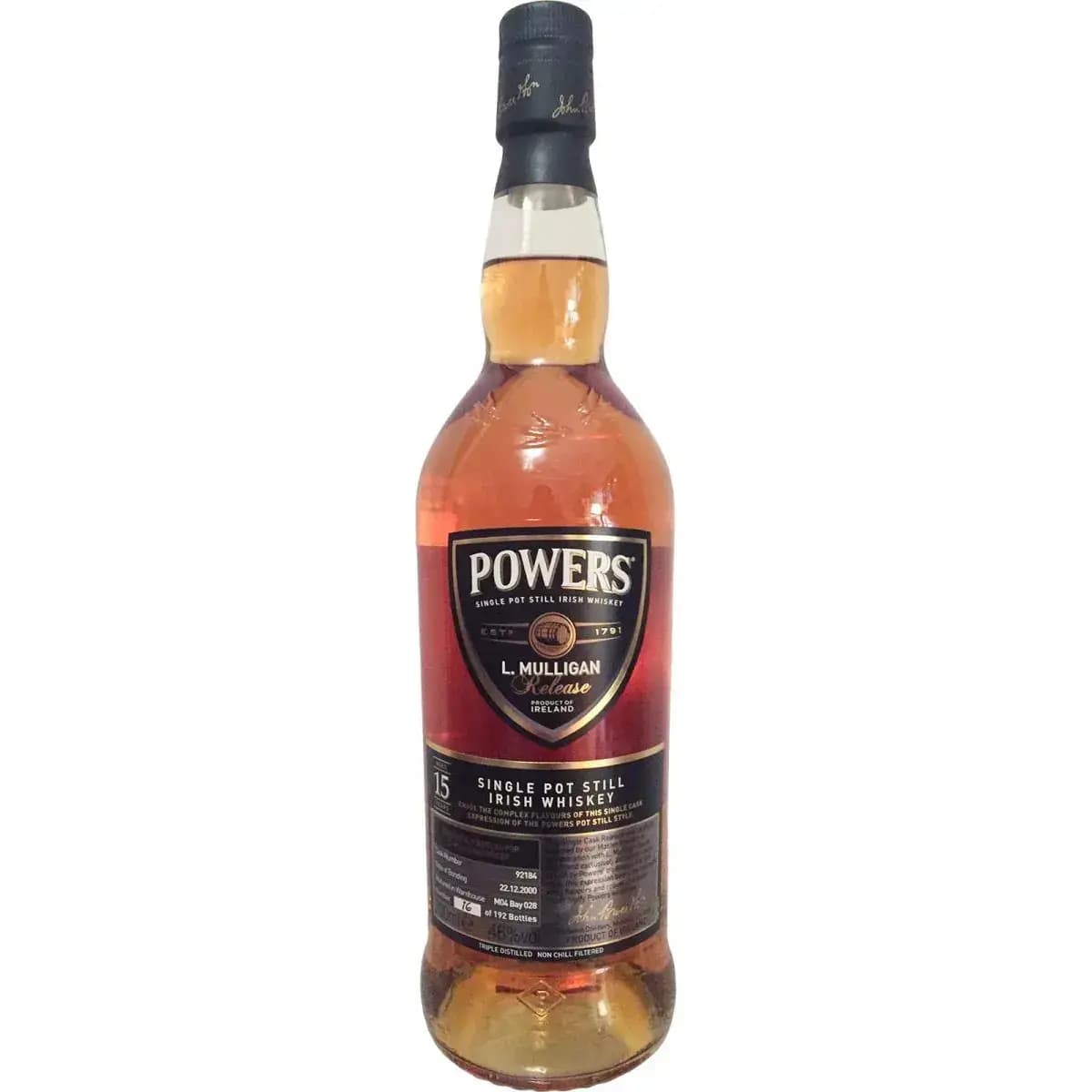 Powers 2000 Single Cask Release Cask Nr.92184 15 Years Old