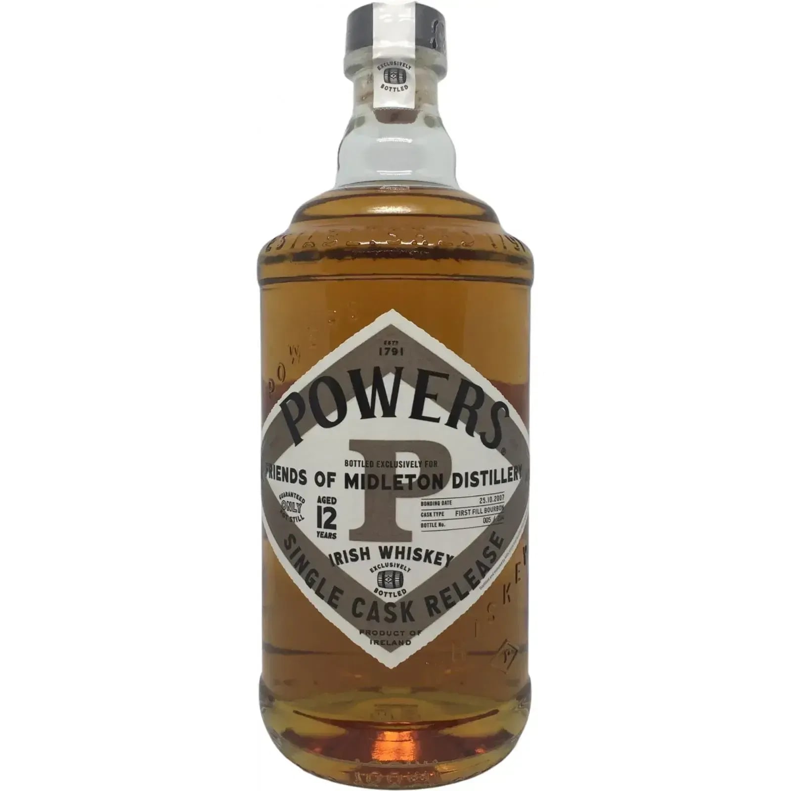 Powers 2007 Single Cask Release Cask Nr.151316 12 Years Old