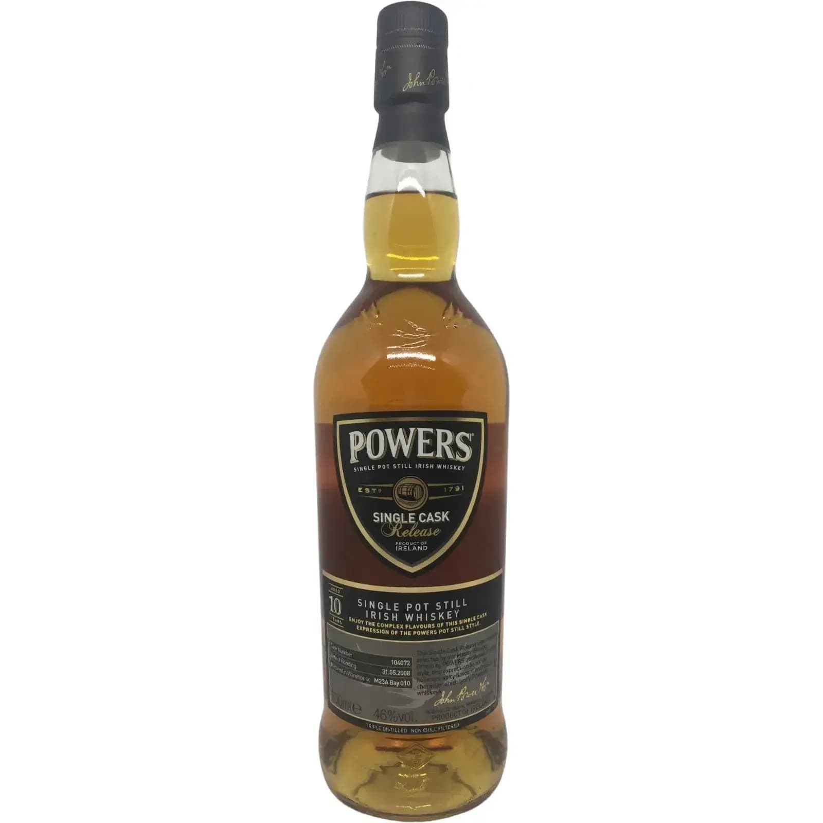 Powers 2008 Single Cask Release Cask Nr.104072 10 Years Old