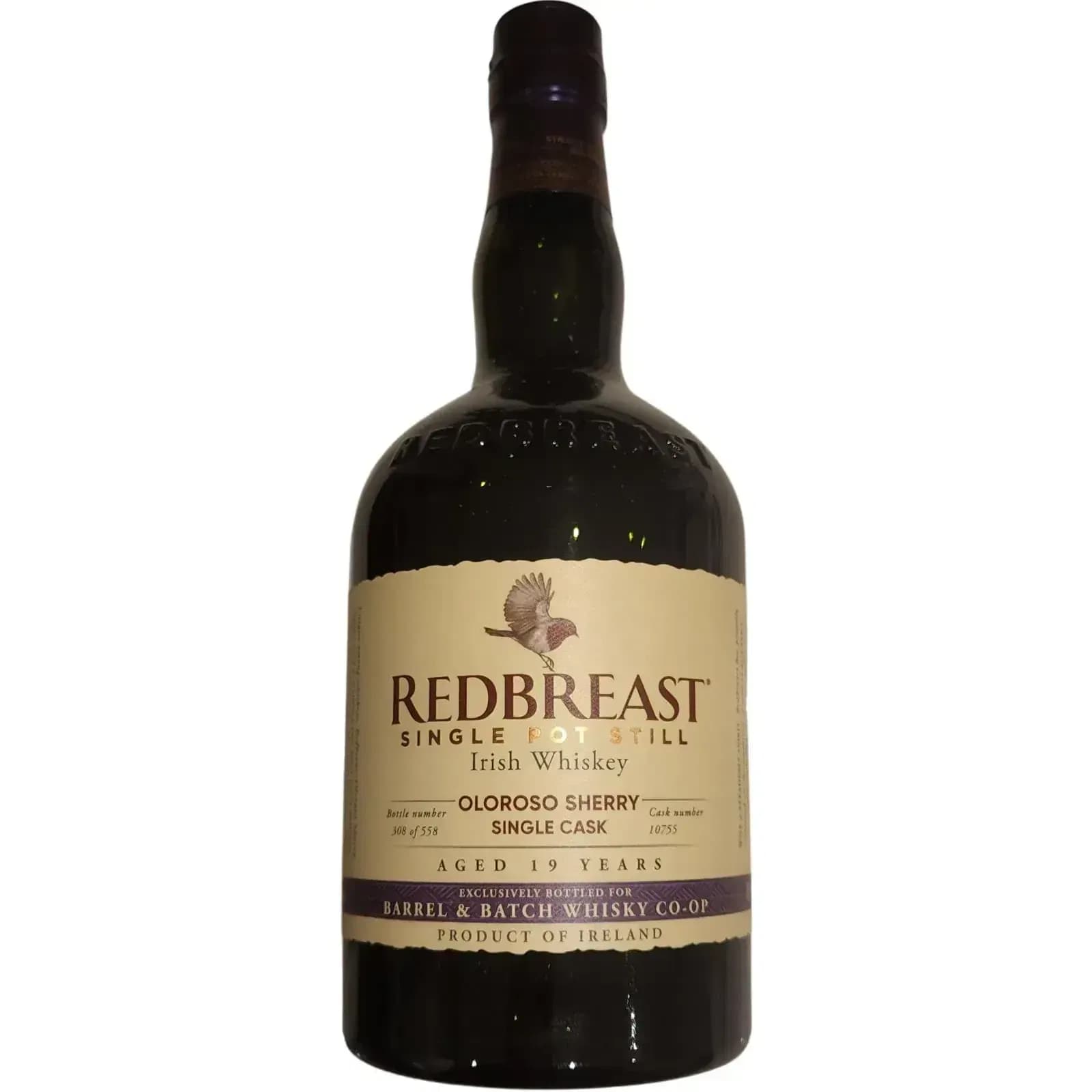 Redbreast 19 Years Old Single Pot Still Cask Nr.10755