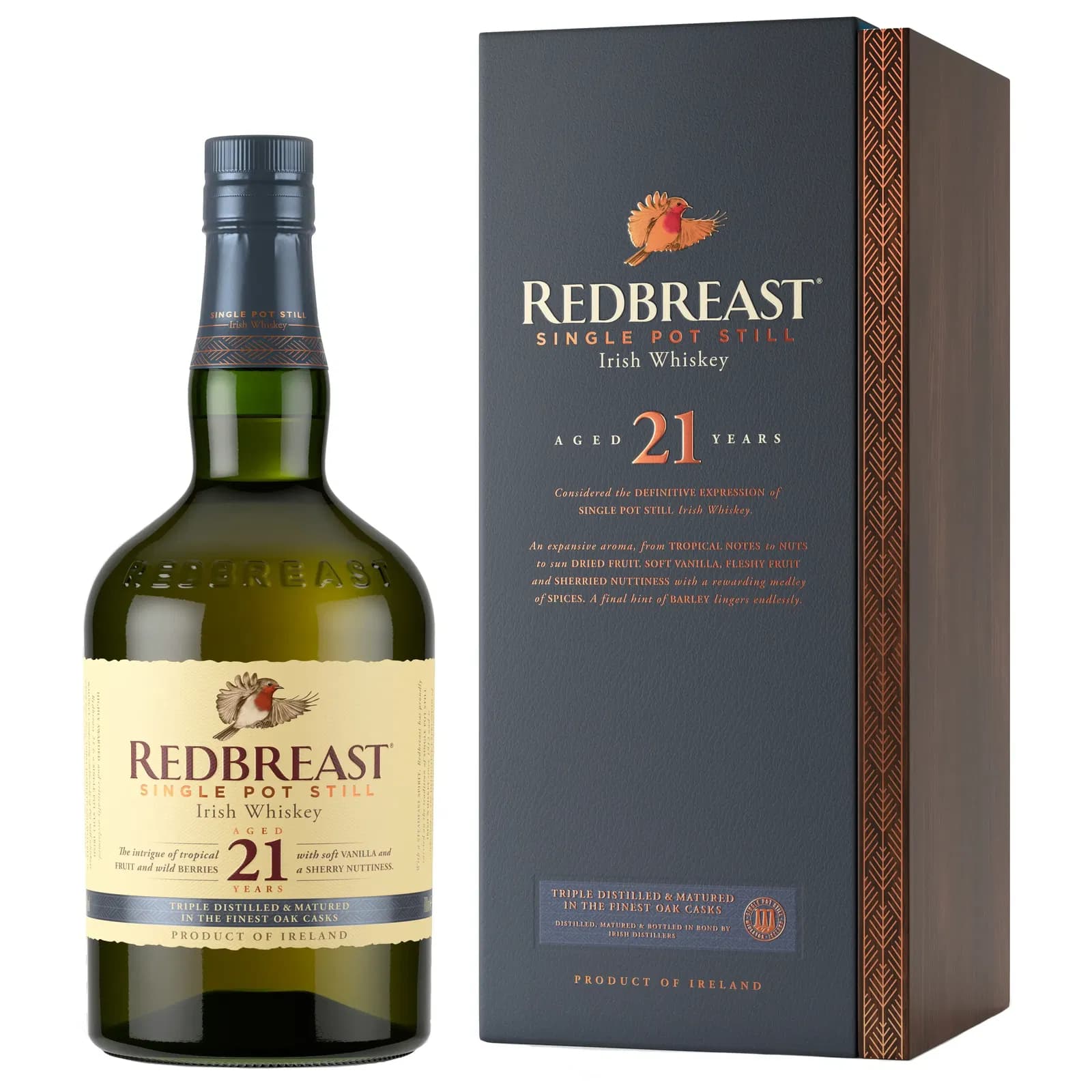 Redbreast 21 Years Old Triple Distilled And Matured mit Box