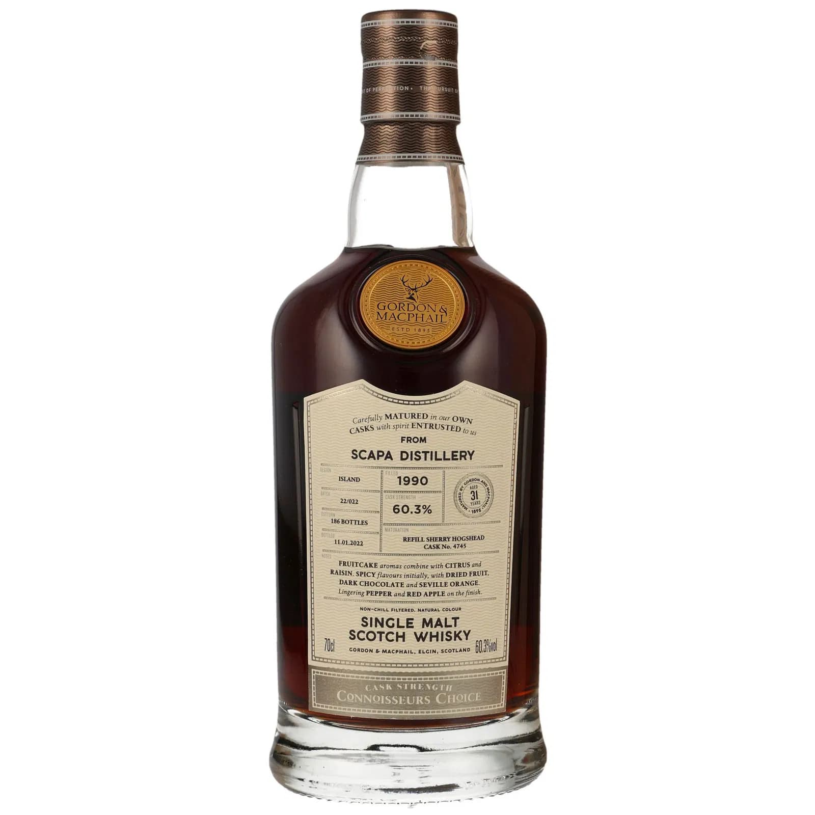 Scapa 31 Years Old 1990 Connoisseurs Choice Upper Gordon & MacPhail 4745