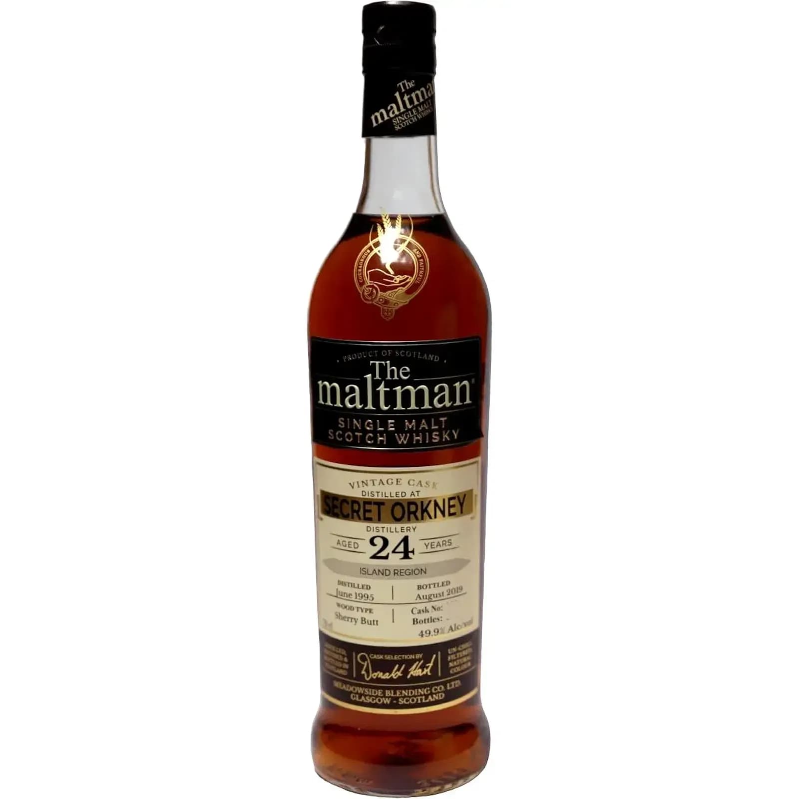 Secret Orkney 24 Years Old 1995 The Maltman Meadowside Blending