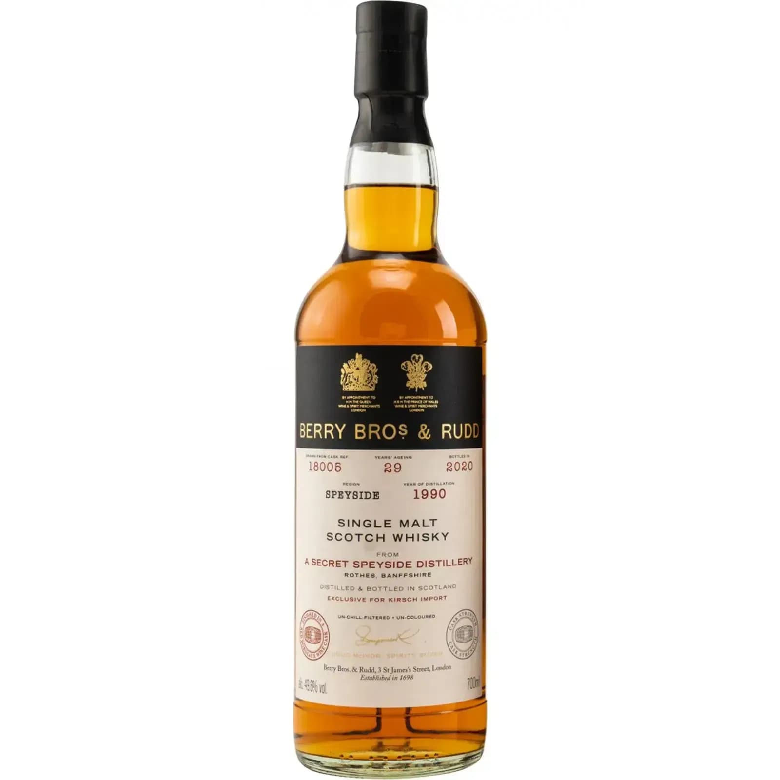 Secret Speyside 29 Years Old 1990/2020 Cask.18005 Berry Bros & Rudd