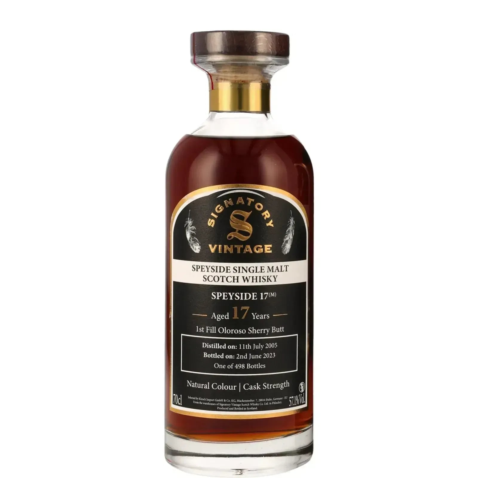 Speyside 17 Years Old 2005 Natural Colour Cask Strength Signatory Vintage
