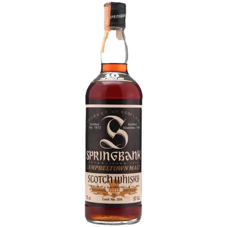 Springbank 10 Years Old 1972 Cask Nr.206 Sutti Import