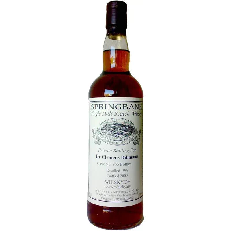 Springbank 10 Years Old 1999 Private Bottling Cask Nr.355