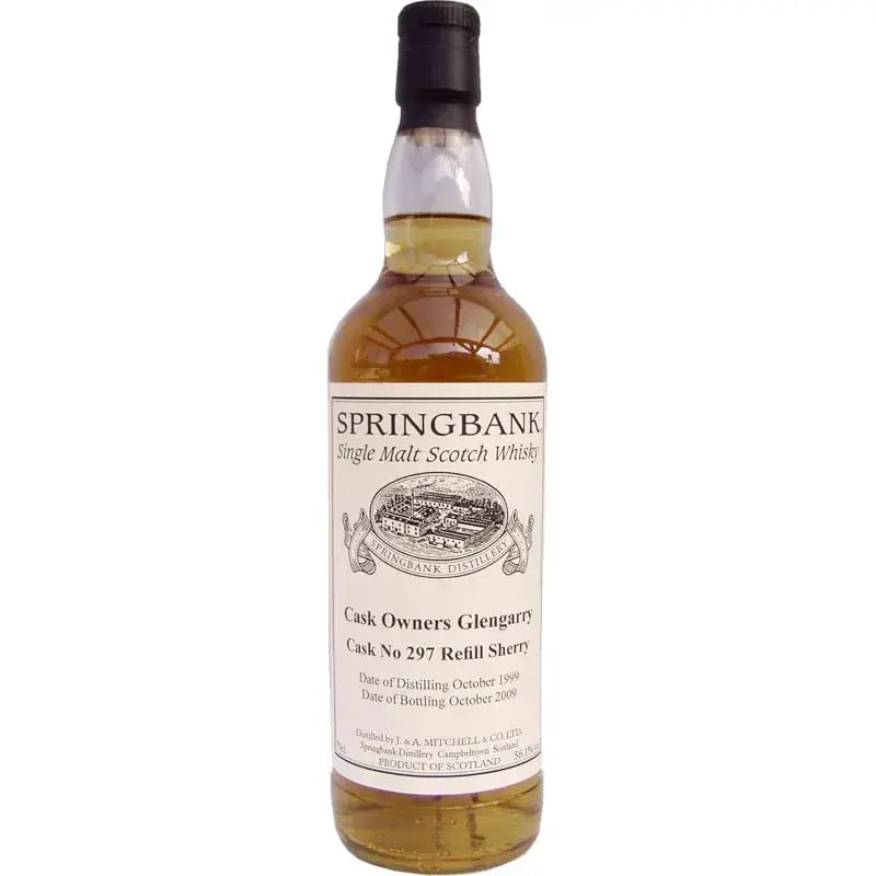 Springbank 10 Years Old 1999 Private Bottling Cask Owners Glengarry Whiskyclub Nr.297