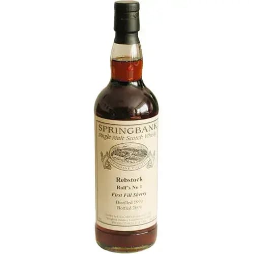 Springbank 10 Years Old 1999 Private Bottling Rebstock Rolf'S No. 1 Cask Nr.175