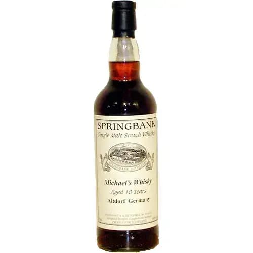 Springbank 10 Years Old 2000 Private Bottling Michaels Whisky; Altdorf Germany