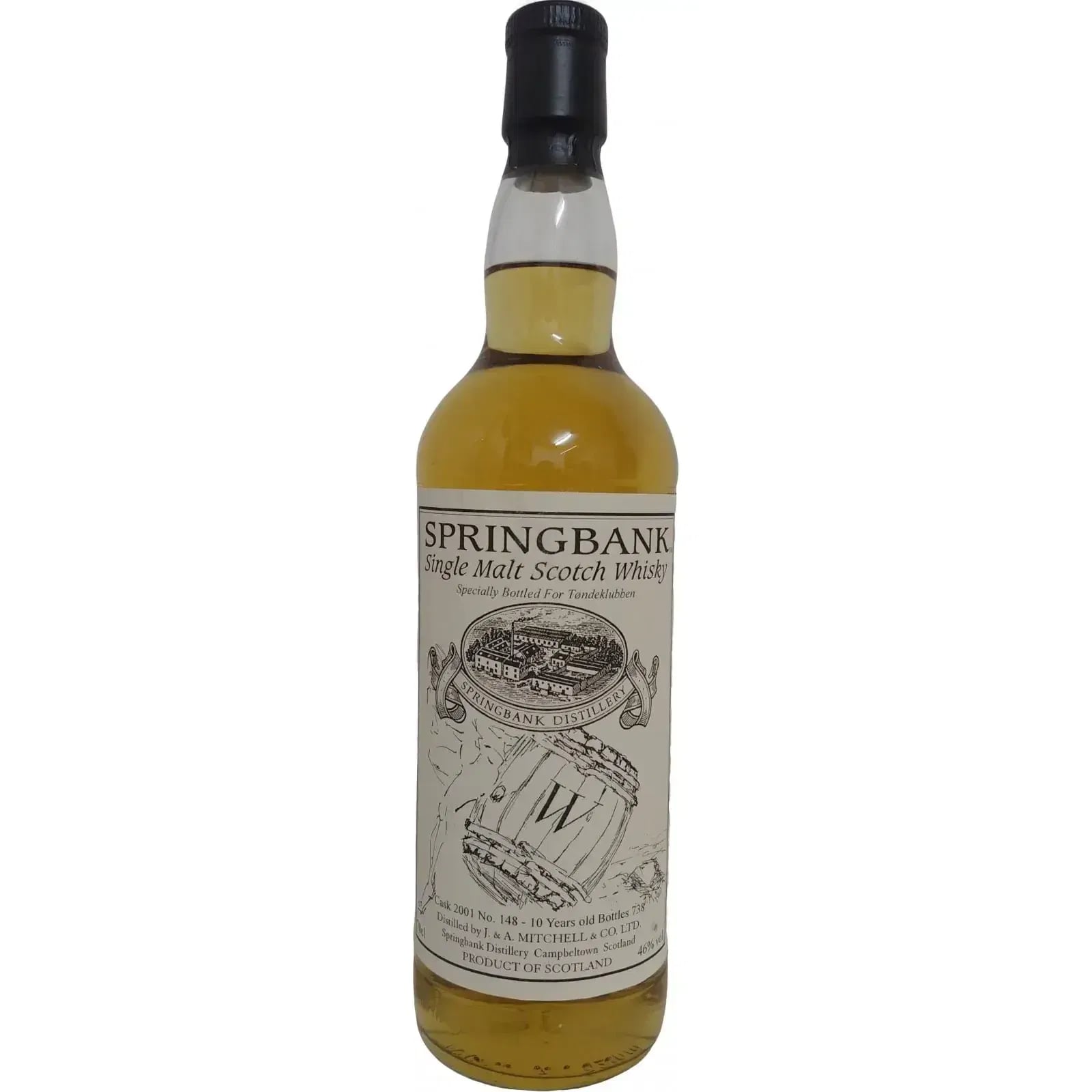 Springbank 10 Years Old 2001 Private Bottling Cask Nr.148