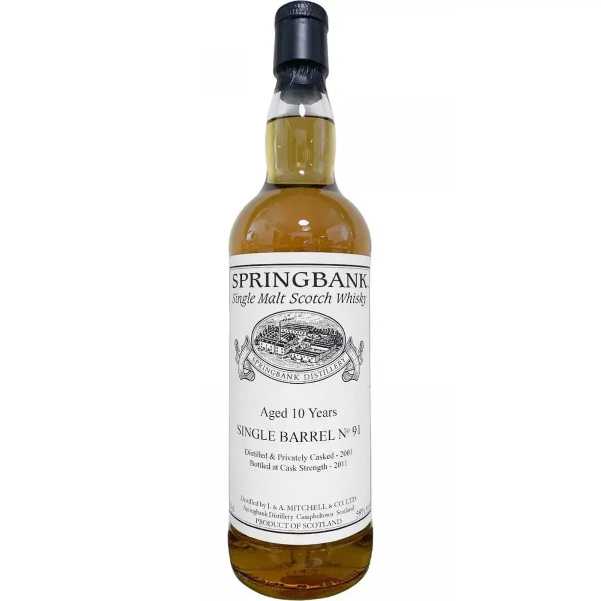 Springbank 10 Years Old 2001 Private Bottling Cask Nr.91