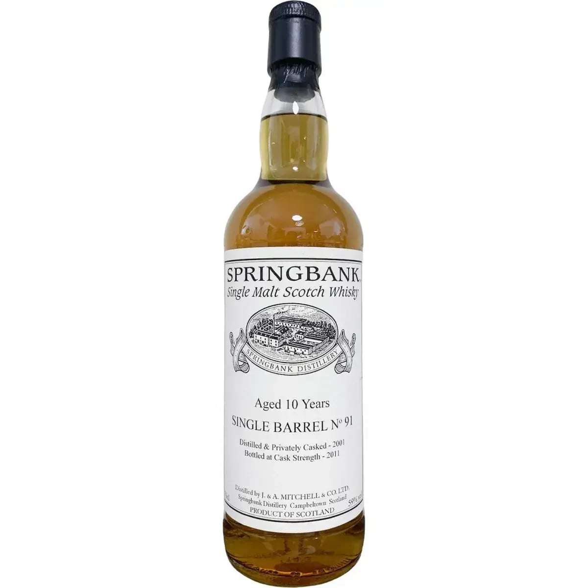 Springbank 10 Years Old 2001 Private Bottling Cask Nr.91