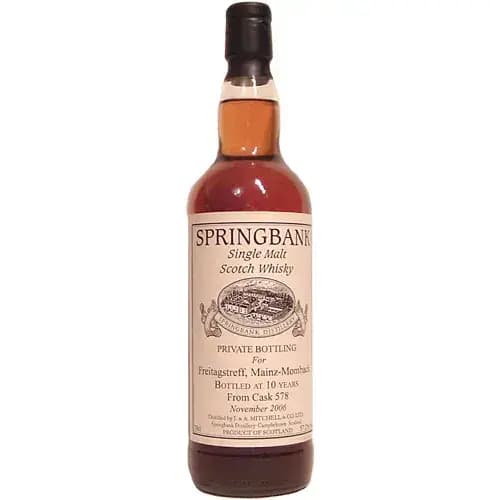 Springbank 10 Years Old Private Bottling Cask Nr.578