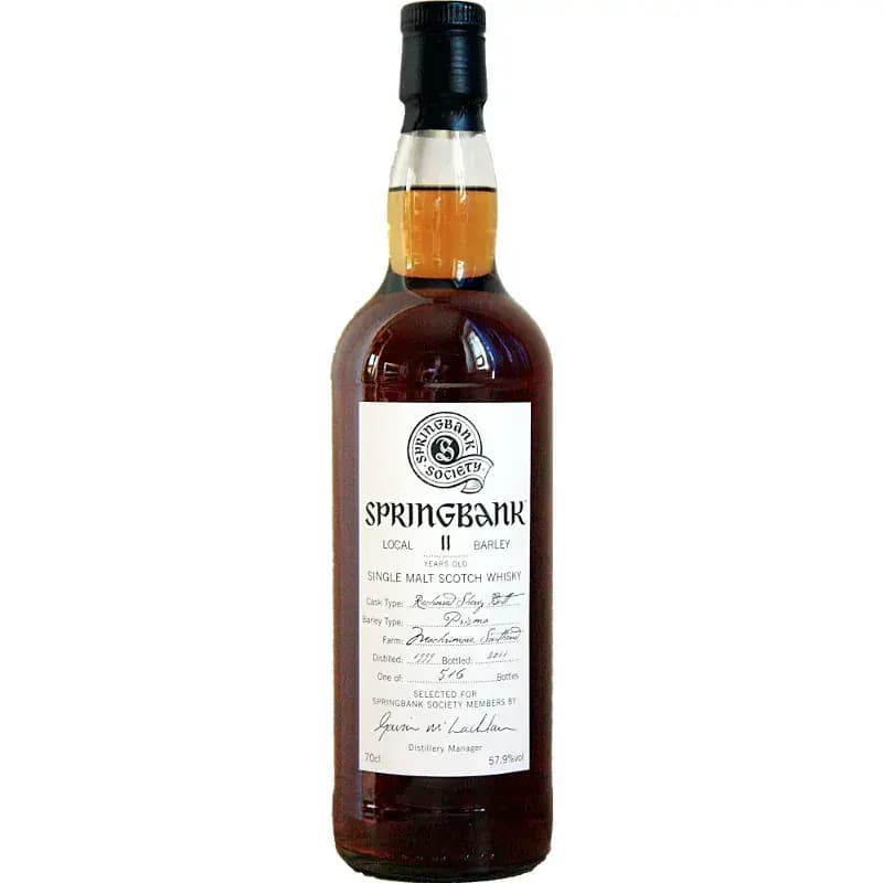 Springbank 11 Years Old 1999 Society Bottling Local Barley