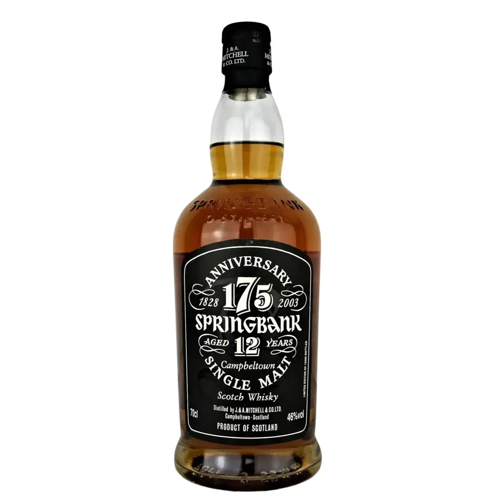 Springbank 12 Years Old 175Th Anniversary