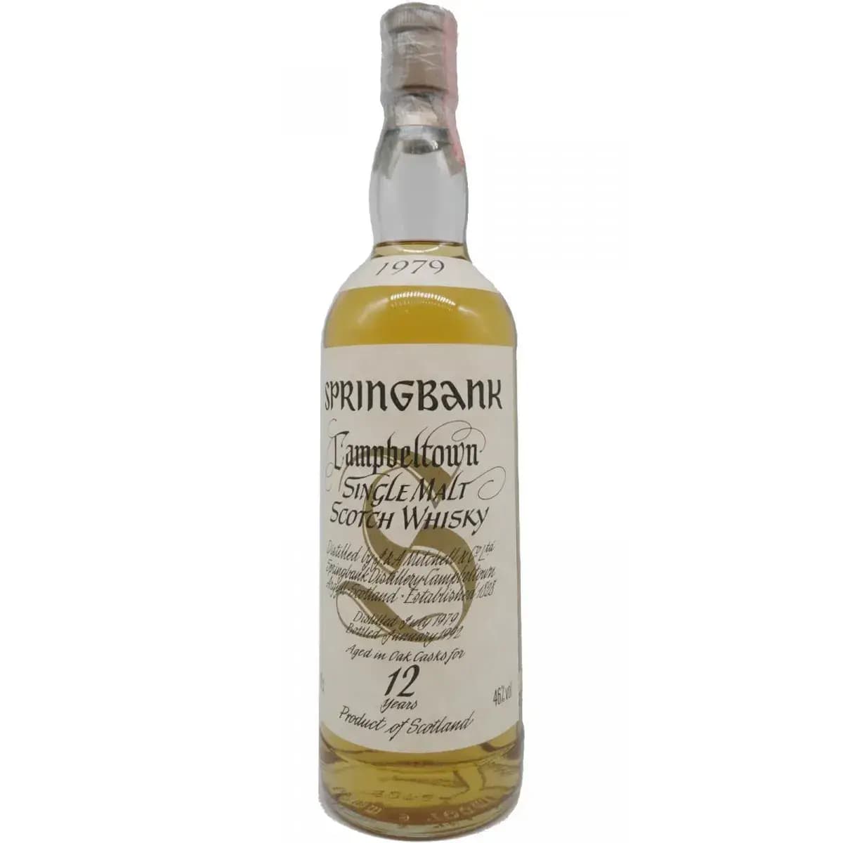Springbank 12 Years Old 1979 White Label Big Golden S