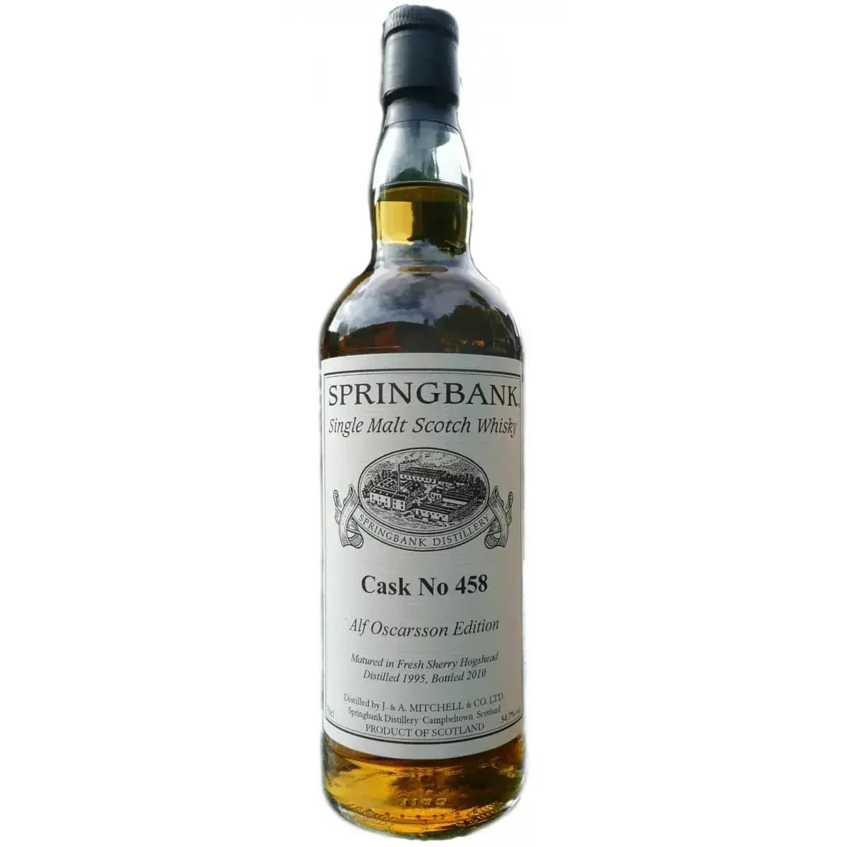 Springbank 14 Years Old 1995 Private Bottling Cask Nr.458