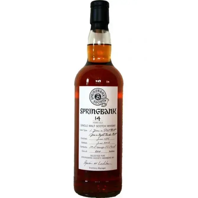 Springbank 14 Years Old 1998 Society Bottling