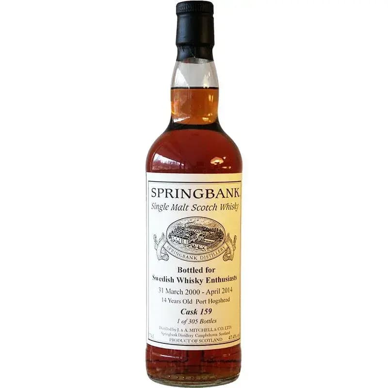 Springbank 14 Years Old 2000 Private Bottling Cask Nr.159