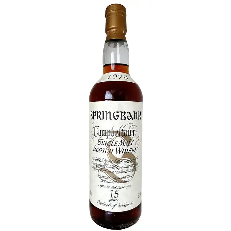Springbank 15 Years Old 1979 White Label Big Golden S