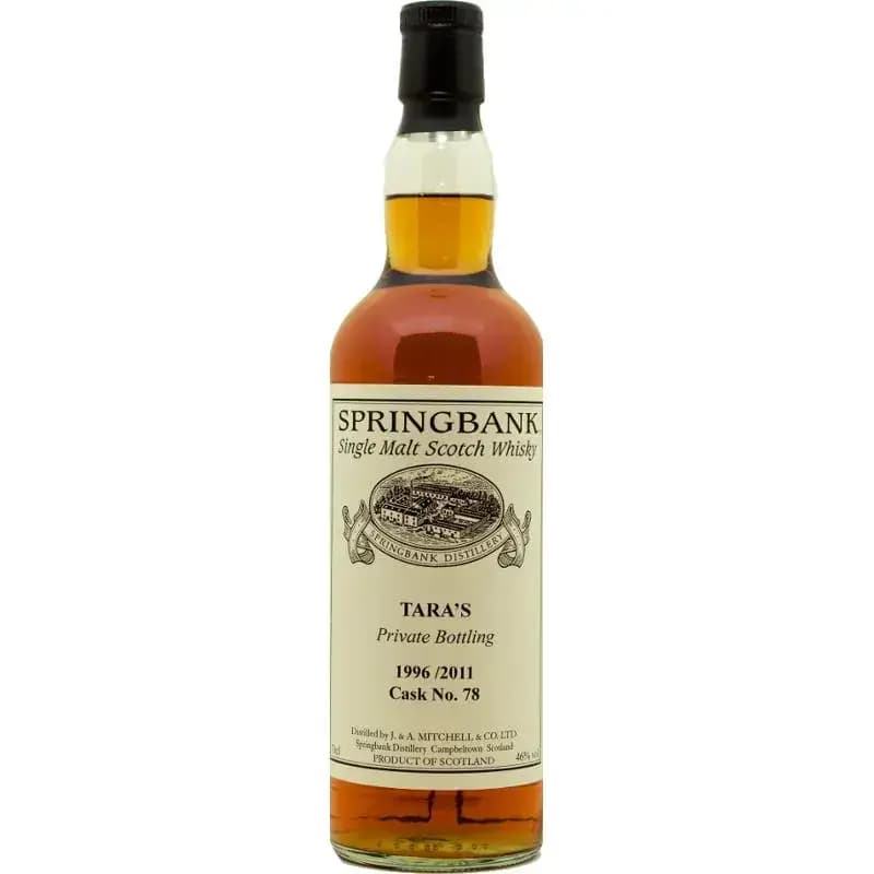 Springbank 15 Years Old 1996 Private Bottling Tara'S Cask Nr.78