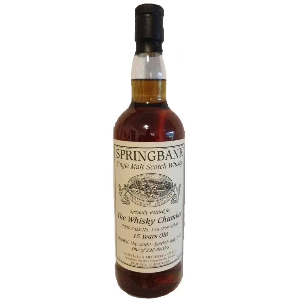Springbank 15 Years Old 2000 Private Bottling Cask Nr.134