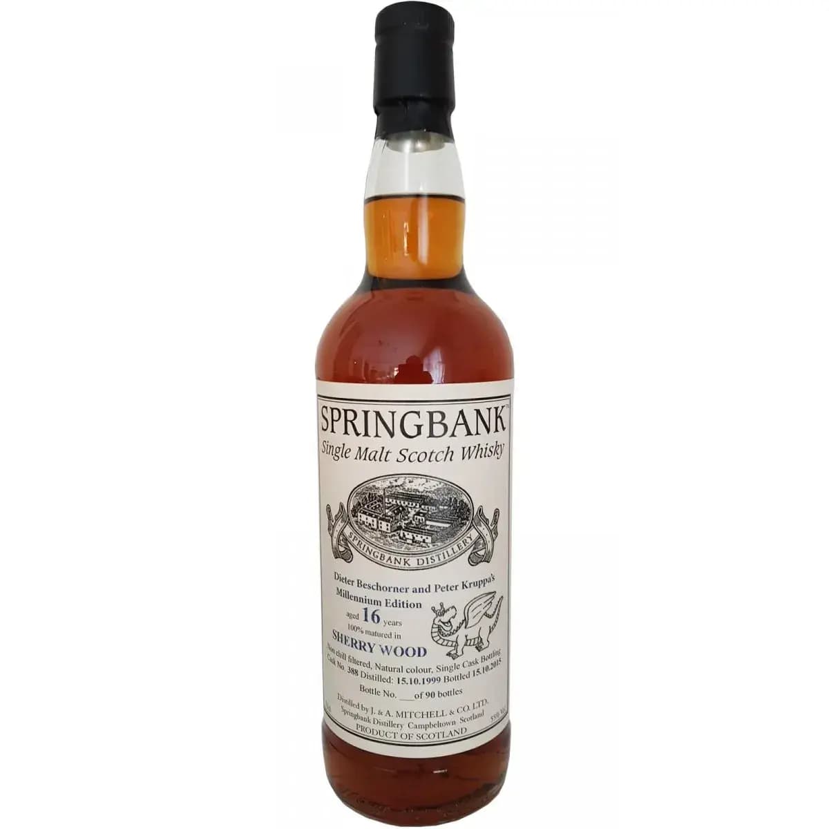 Springbank 16 Years Old 1999 Private Cask Nr.388