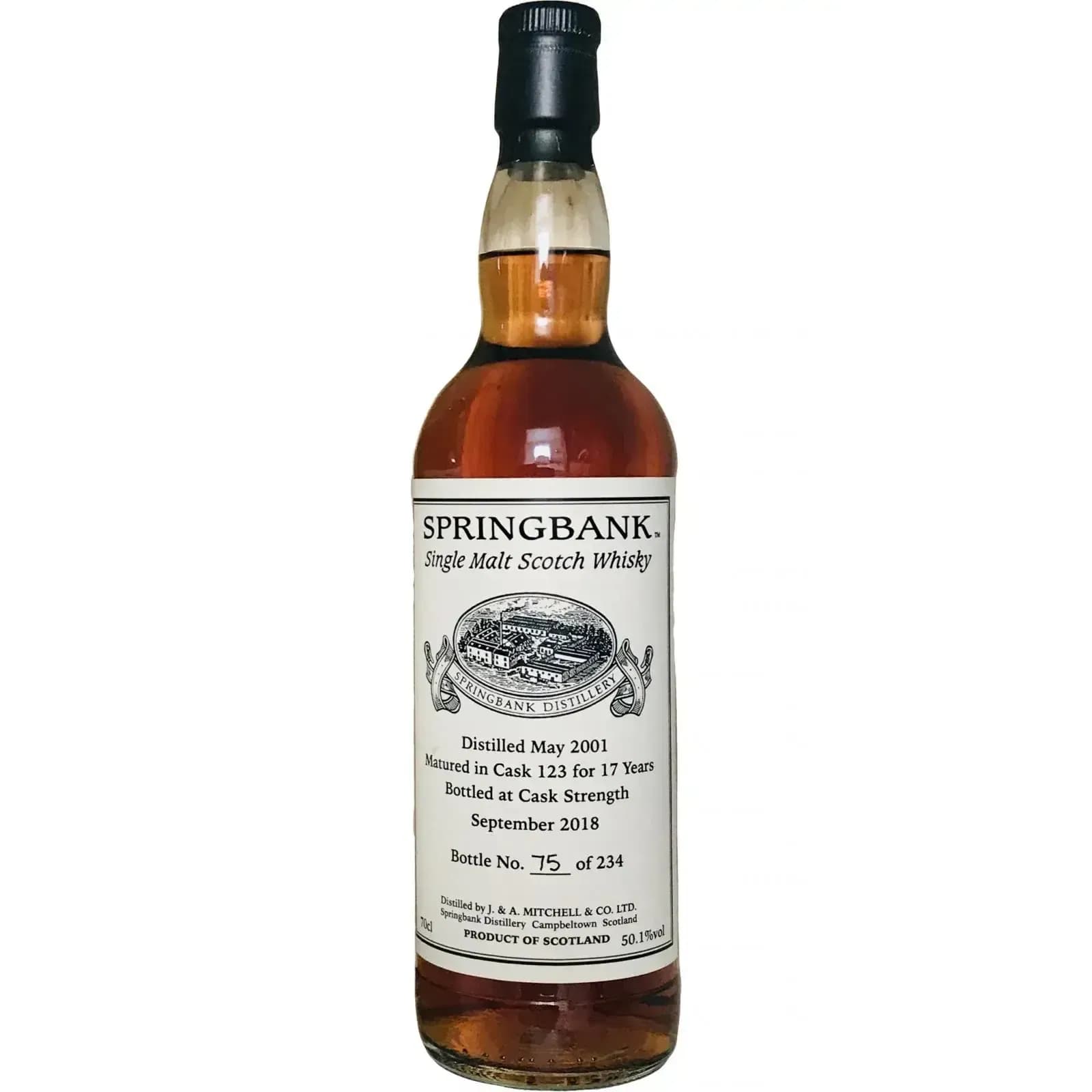 Springbank 17 Years Old 2001 Private Bottling Cask Nr.123