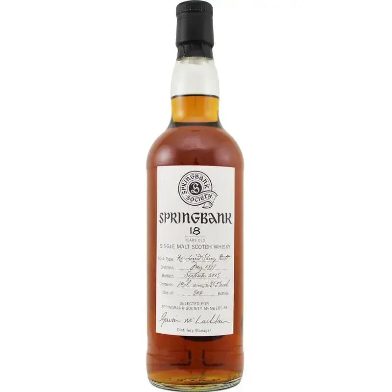Springbank 18 Years Old 1997 Society Bottling