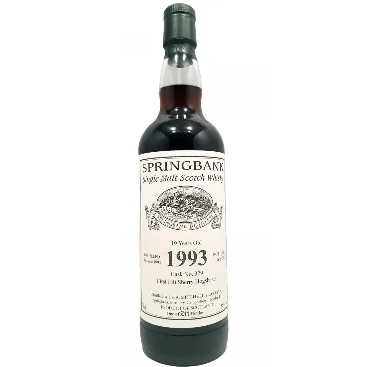 Springbank 19 Years Old 1993 Private Cask Nr.329