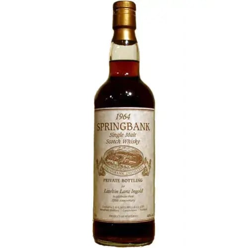 Springbank 1964 Private Bottling Lateltin Lanz Ingold 100Th Anniversary