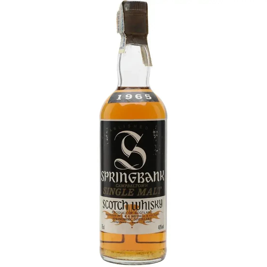 Springbank 1965 Black Label Cork Stopper