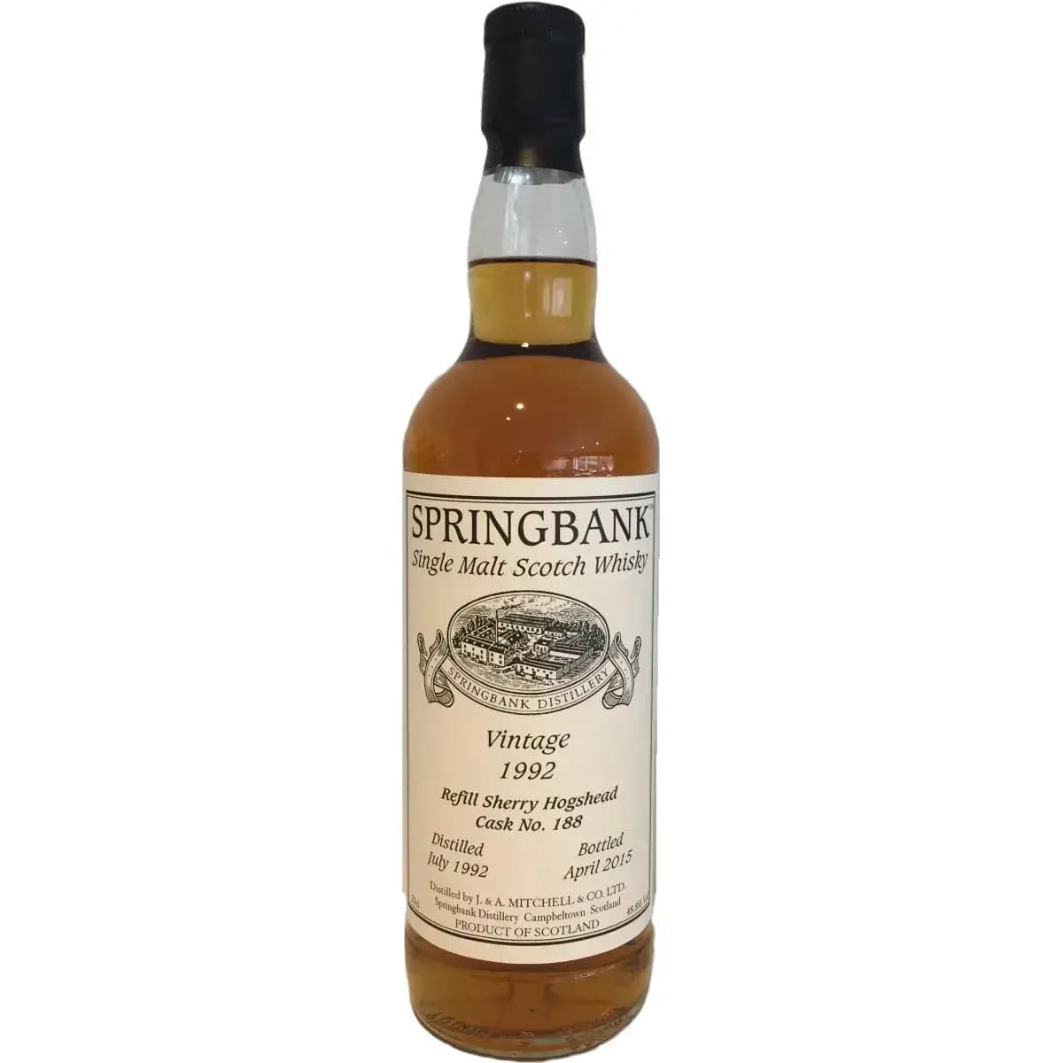 Springbank 1992 Private Cask Bottling Cask Nr.188
