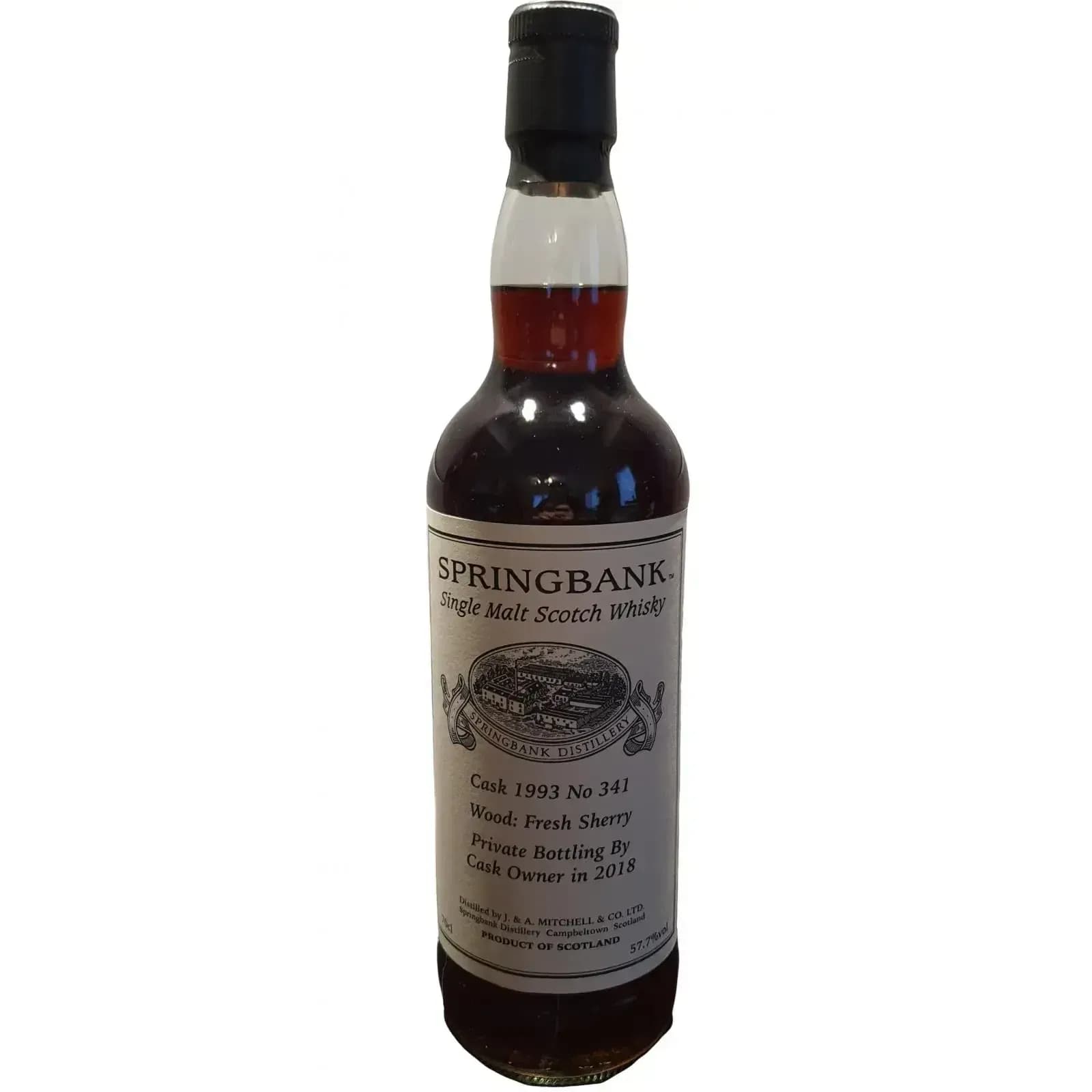 Springbank 1993 Private Bottling By Cask Owner Nr.341