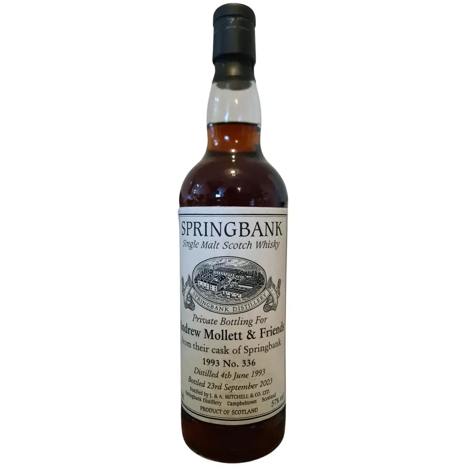 Springbank 1993 Private Bottling Cask Nr.336