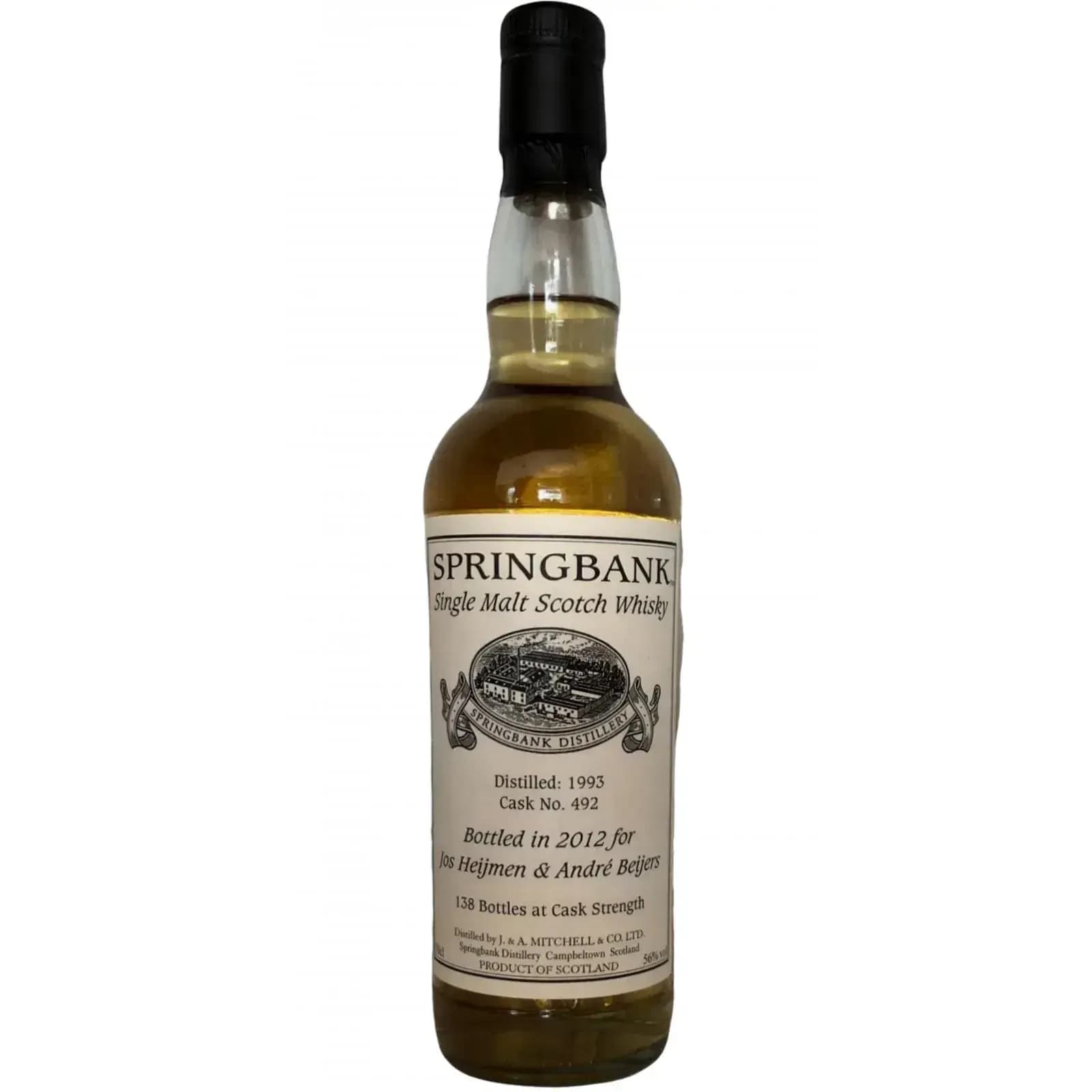 Springbank 1993 Private Bottling Cask Nr.492
