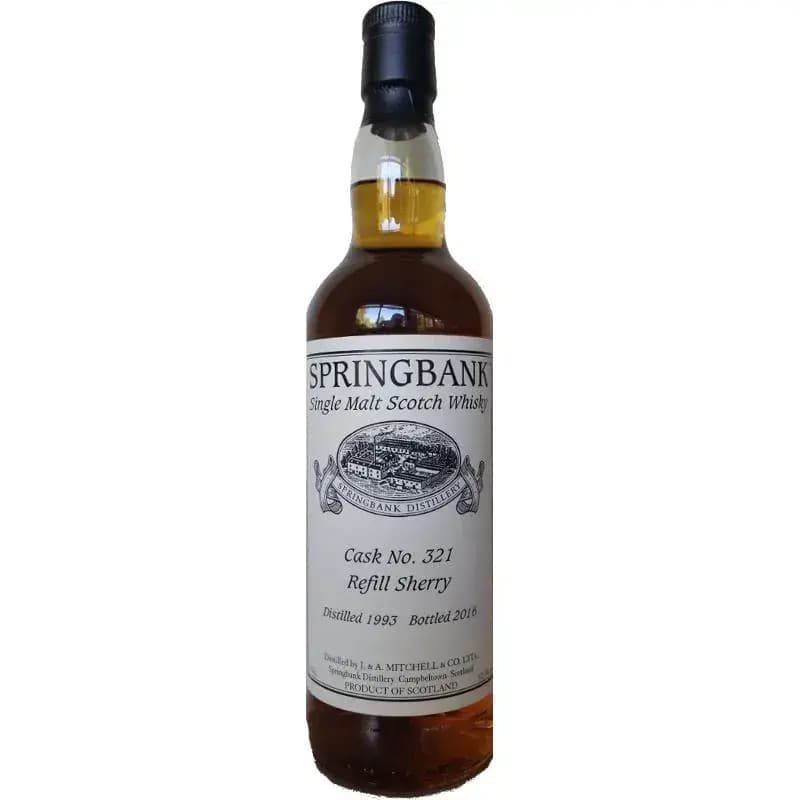 Springbank 1993 Private Cask Bottling Cask Nr.321